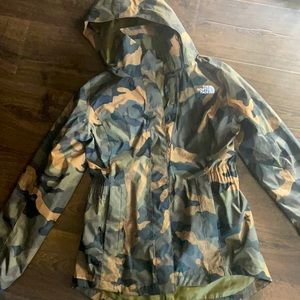 Camo North Face Windbreaker Jacket